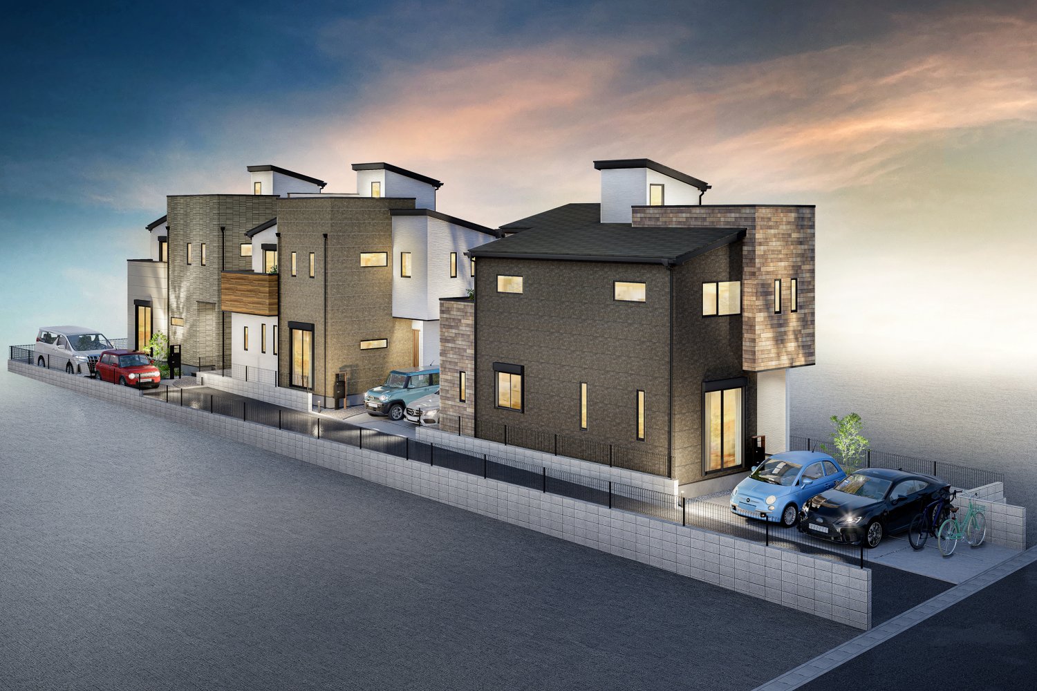 スタイリッシュで快適に暮らせる、広々したハイスペック住宅。人気のスカイバルコニーや小さい庭スペースでBBQやミニプール等、ご自宅での家族時間をご満悦頂けます♪