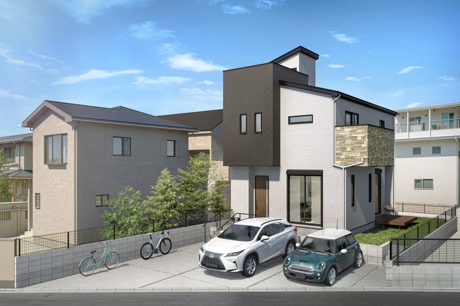 スタイリッシュなフォルムに、ワンランク上のスマートな暮らし。永く安心して暮らせる、洗練されたデザイン住宅が誕生♪