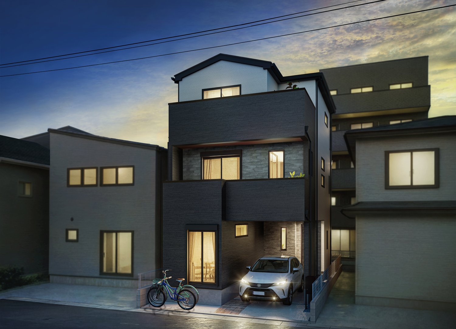 明るい南向きのスタイリッシュな住戸。広々したリビング+サンルームが付いた、開放感あふれる住戸になっています。