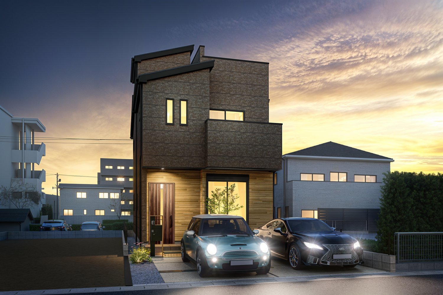 スタイリッシュなフォルムに、ワンランク上のスマートな暮らし。永く安心して暮らせる、洗練されたデザイン住宅が誕生♪