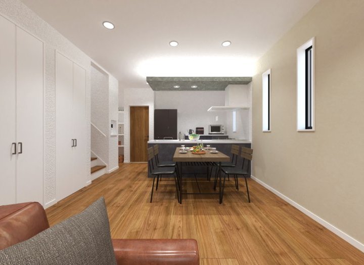 ダウンライト+間接照明