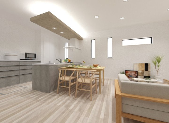 ダウンライト+間接照明