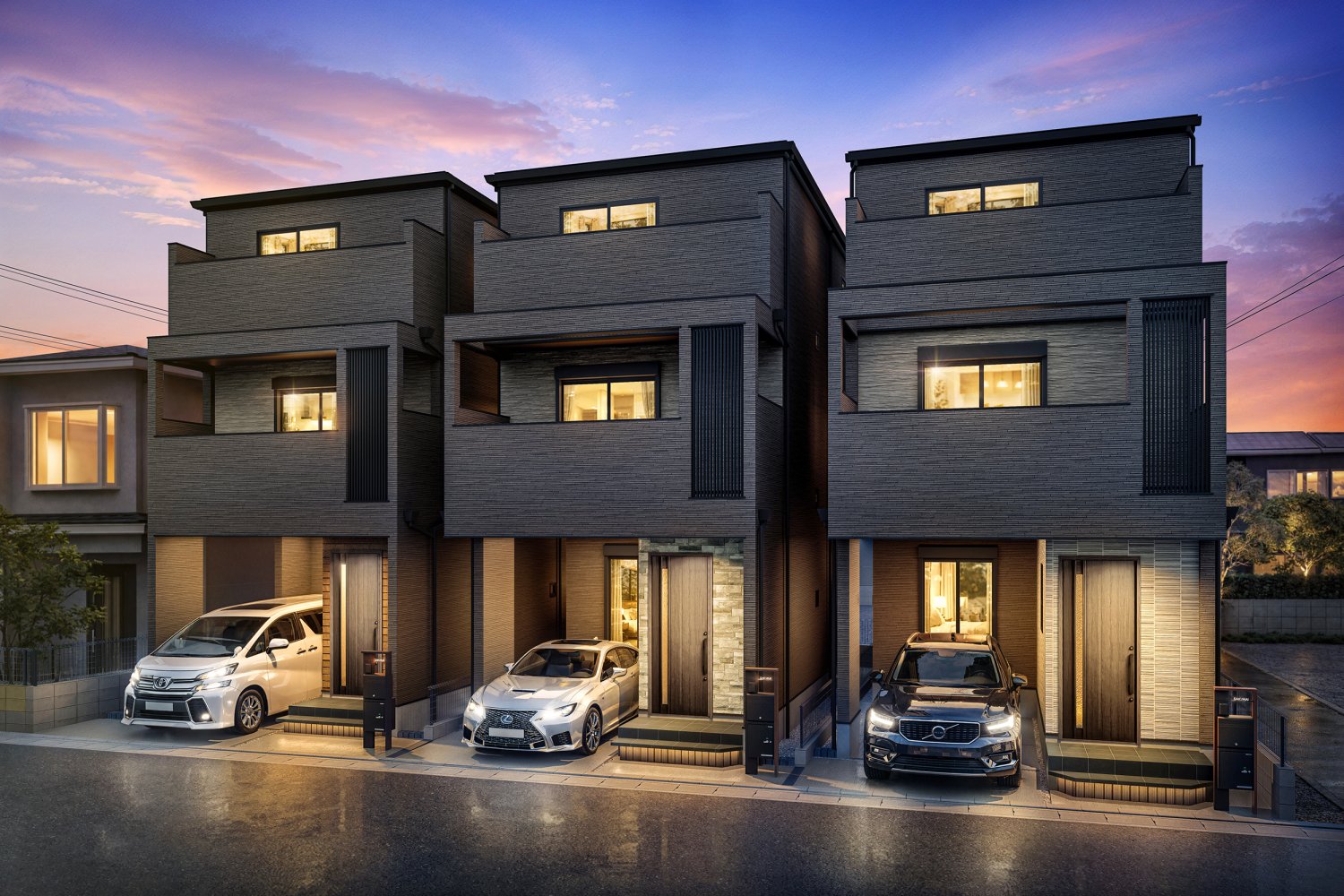 全棟17帖超のLDK+天井高が2.6ｍの大空間♪全居室収納・ウォークインクローゼット・カップボードなど、充実した豊富な収納スペース！さらに、注文住宅のように充実した標準装備♪